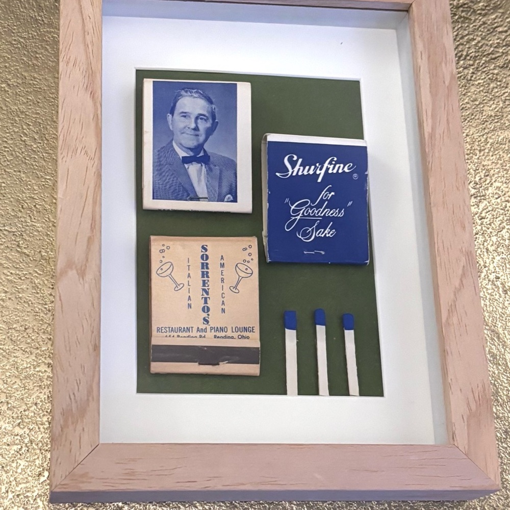 Framed Vintage Matchbook Collection 5x7